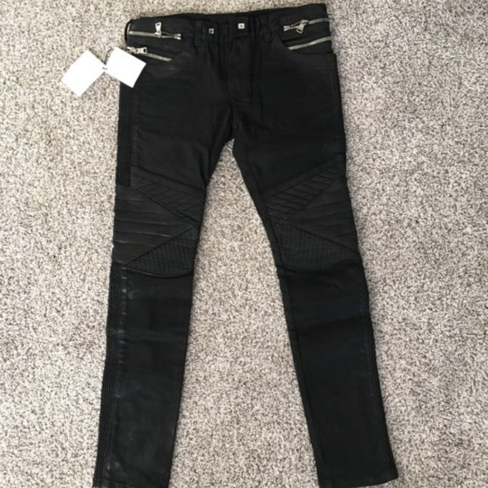 Men's 32 Balmain Moto Jeans